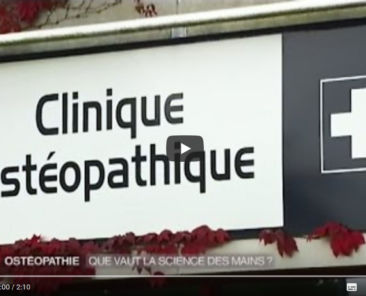 reportage france 2 metier osteopathe